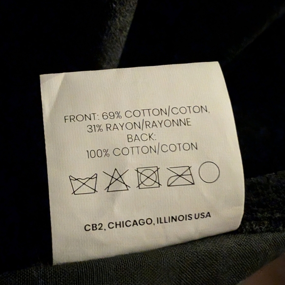 CB2 48"x96" Green Cotton Viscose Velvet Blackout Curtains, x4 Panels (2 sets) - Picture 4 of 13